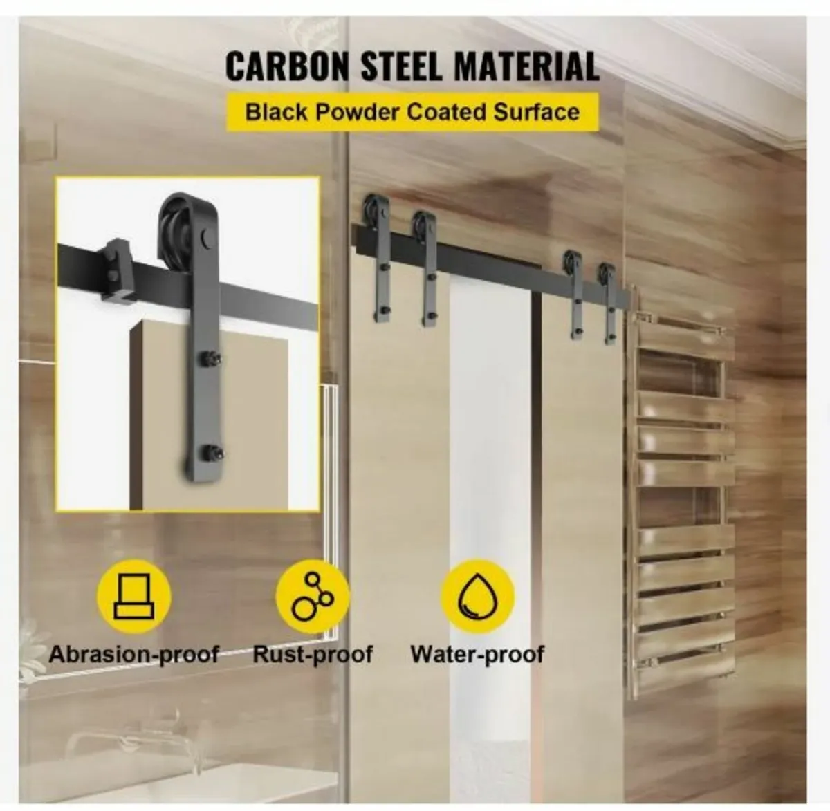 Sliding Barn Door Hardware Kit - Image 3