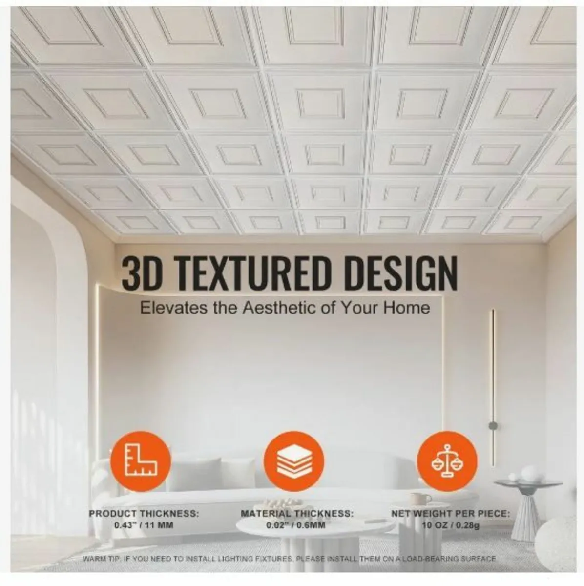 Ceiling Tiles, 12-Pack 24 x 24 in - Image 3