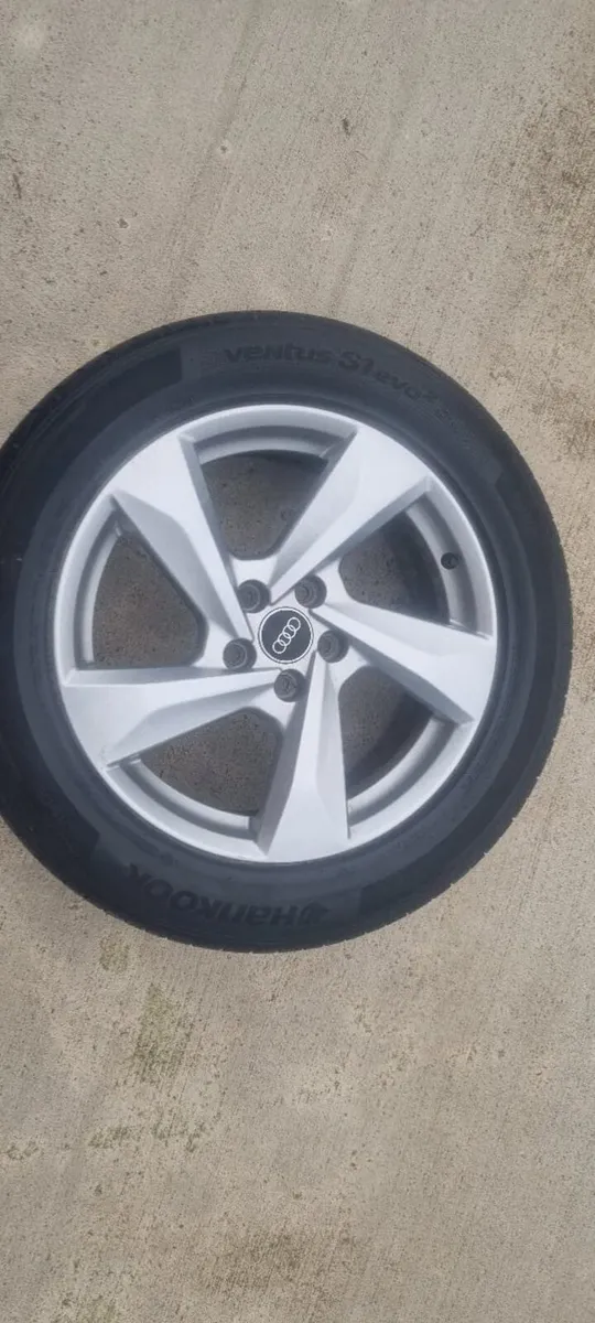 Four 18 inch rims and tyres from a Q3 - Image 1