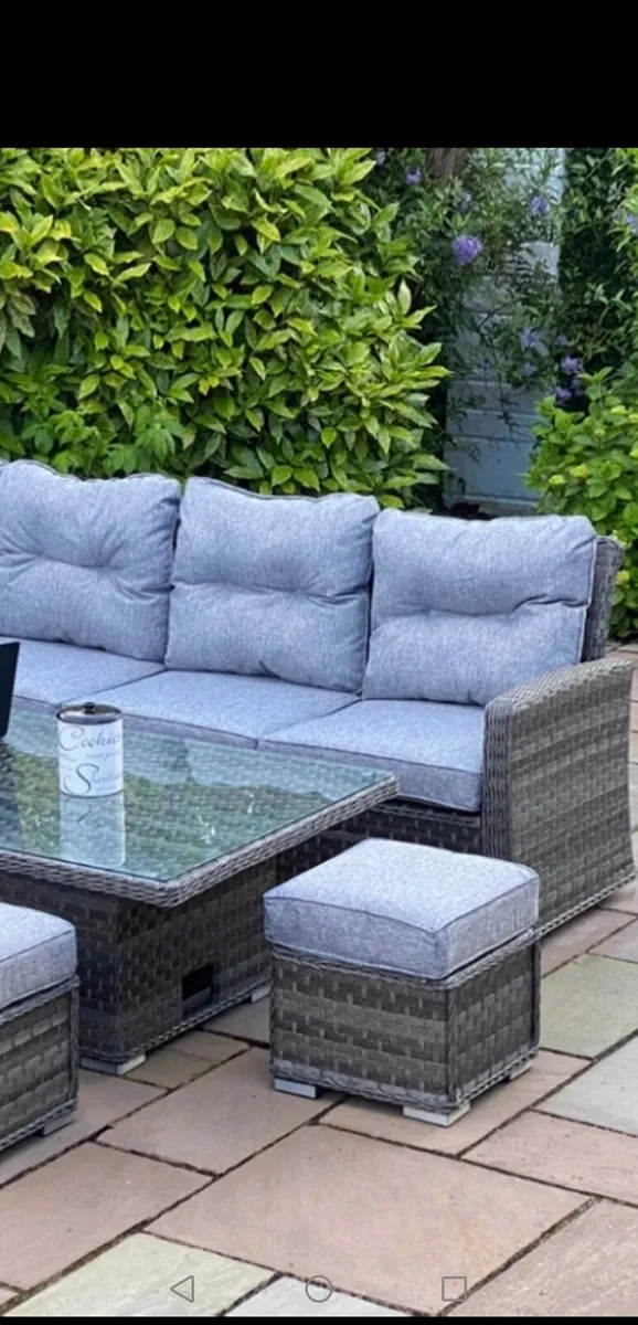 Brand New Corner Set C/W Adjustable  Table - Image 1