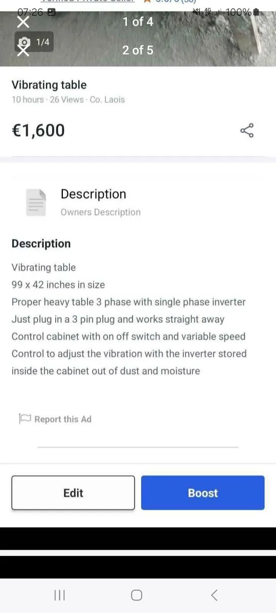 Vibrating table - Image 1