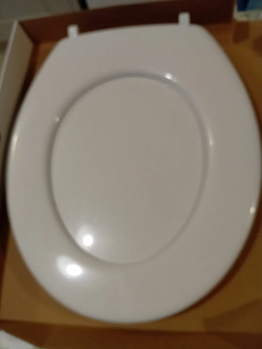 TOILET SEAT (White Plastic) - Image 2