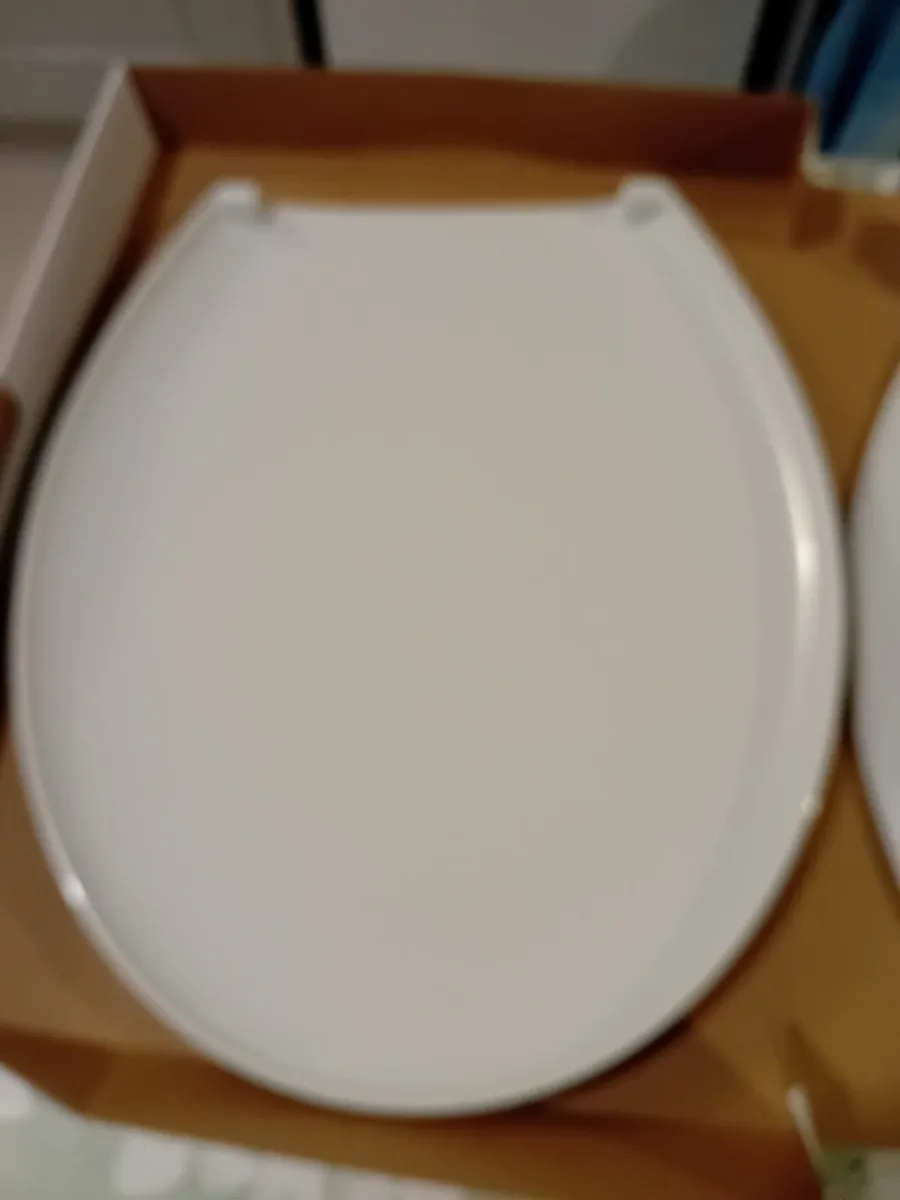 TOILET SEAT (White Plastic) - Image 3