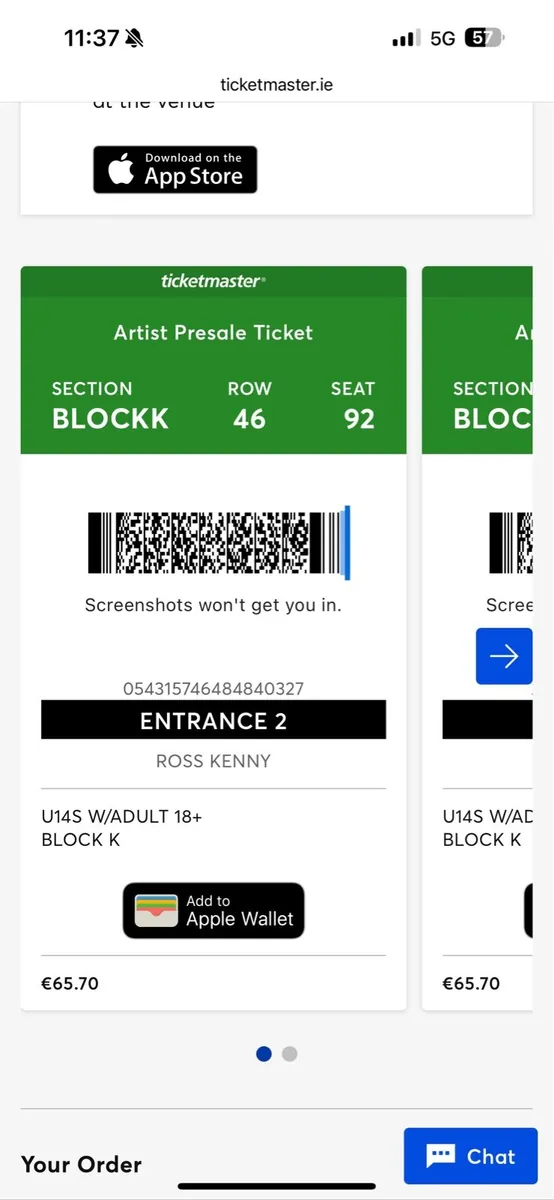 Les Miserables tickets x2 - Image 2