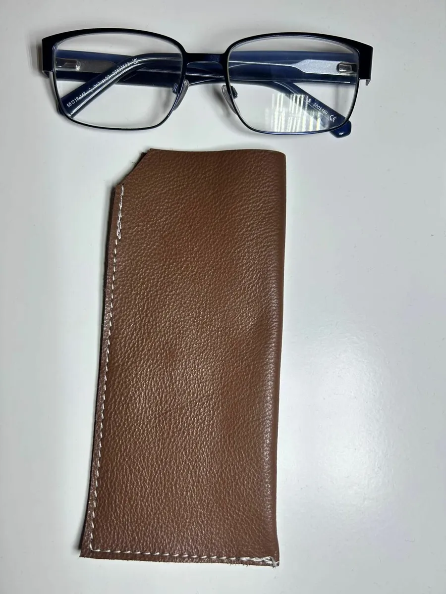 Genuine Leather Light Weighted Glasses Cover - Image 2
