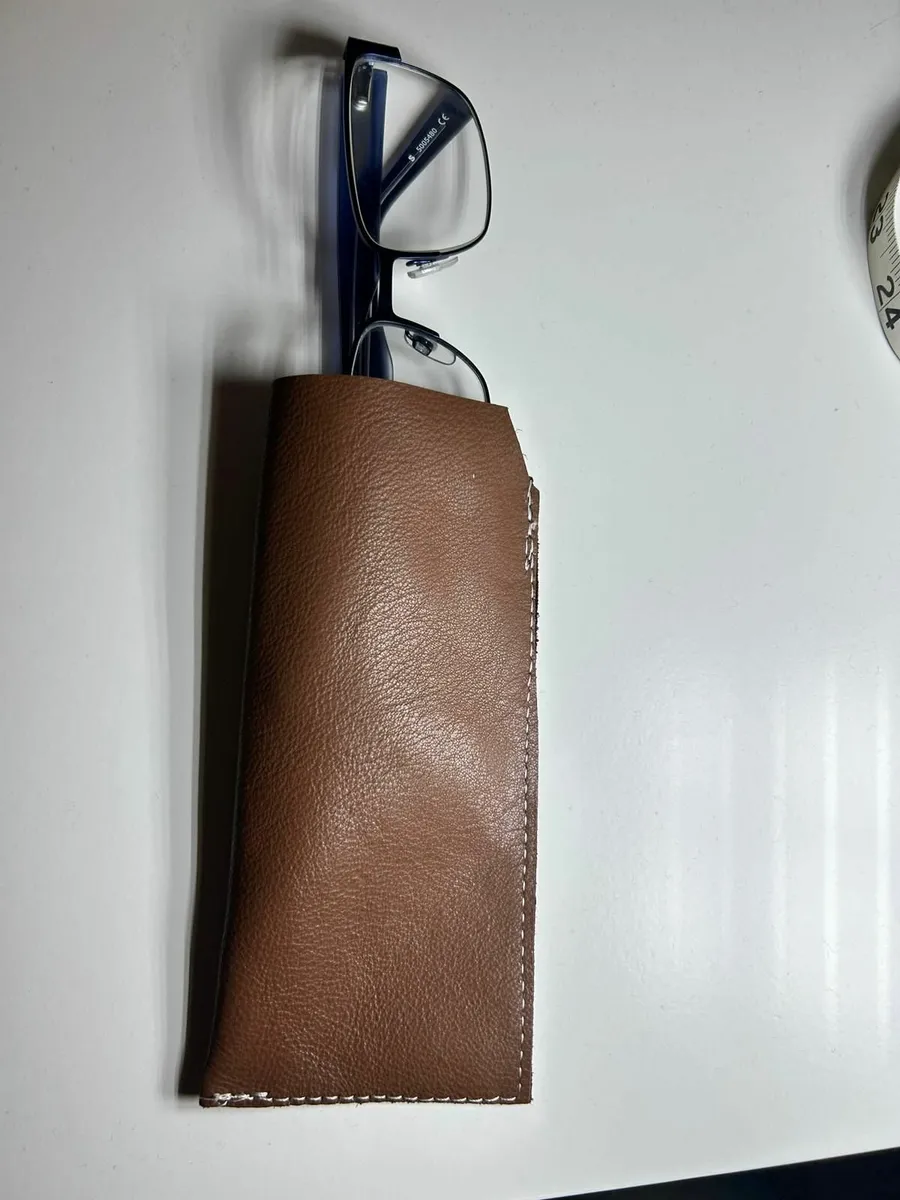 Genuine Leather Light Weighted Glasses Cover - Image 3