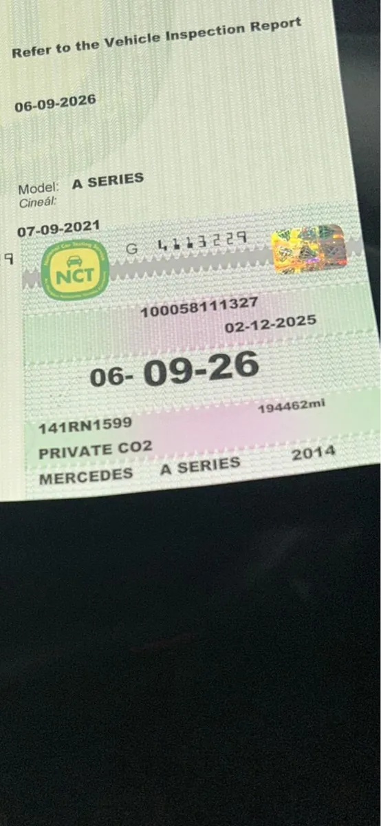 White Mercedes A Class - Image 1