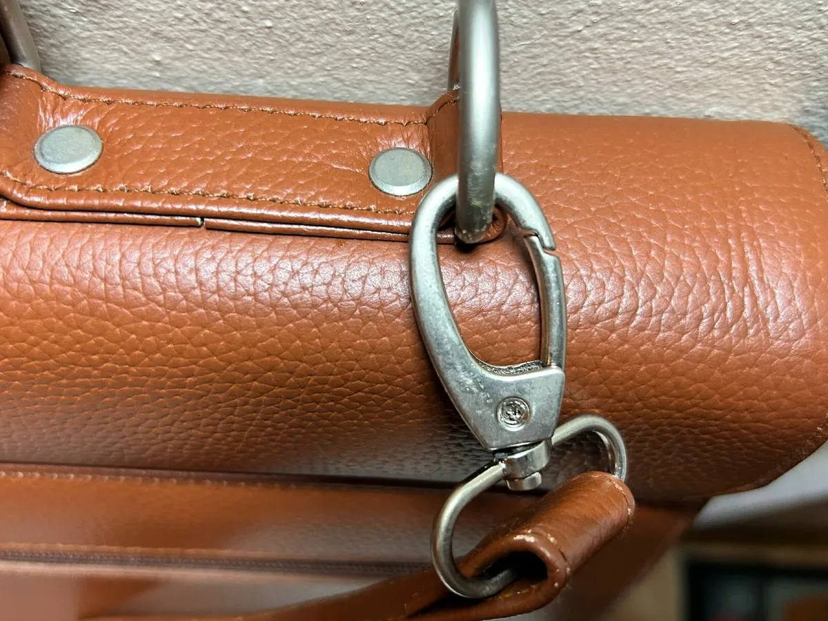 Leather Briefcase for Men Business Messenger Bag - Image 2