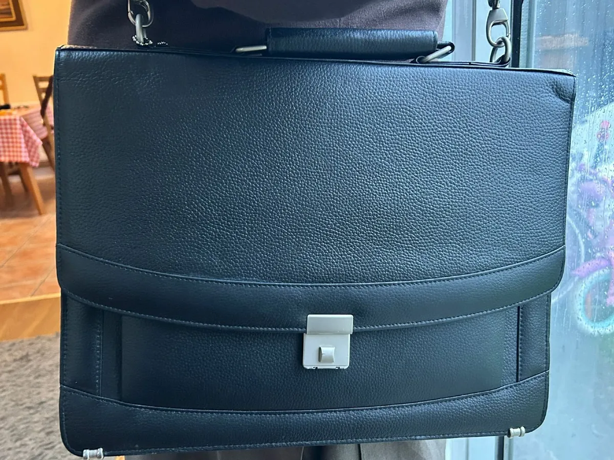 Leather Briefcase for Men Business Messenger Bag - Image 4