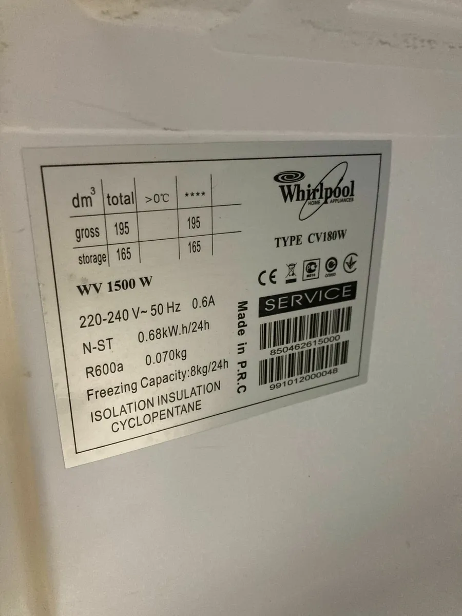 Whirlpool Upright Freezer WV 1500W - Image 3
