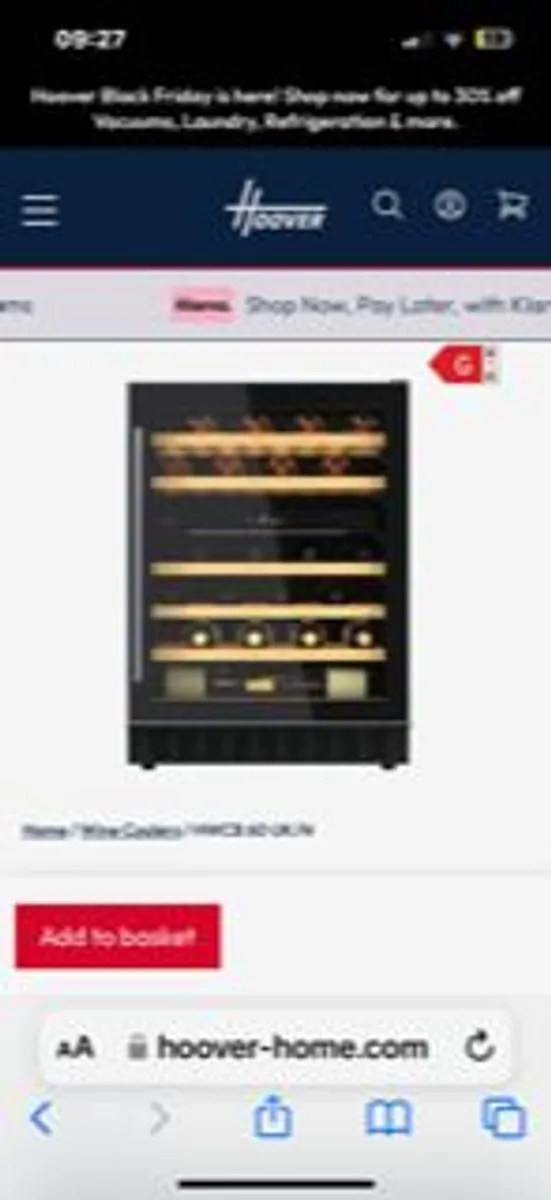 Fridge - 48 Bottle wine cooler