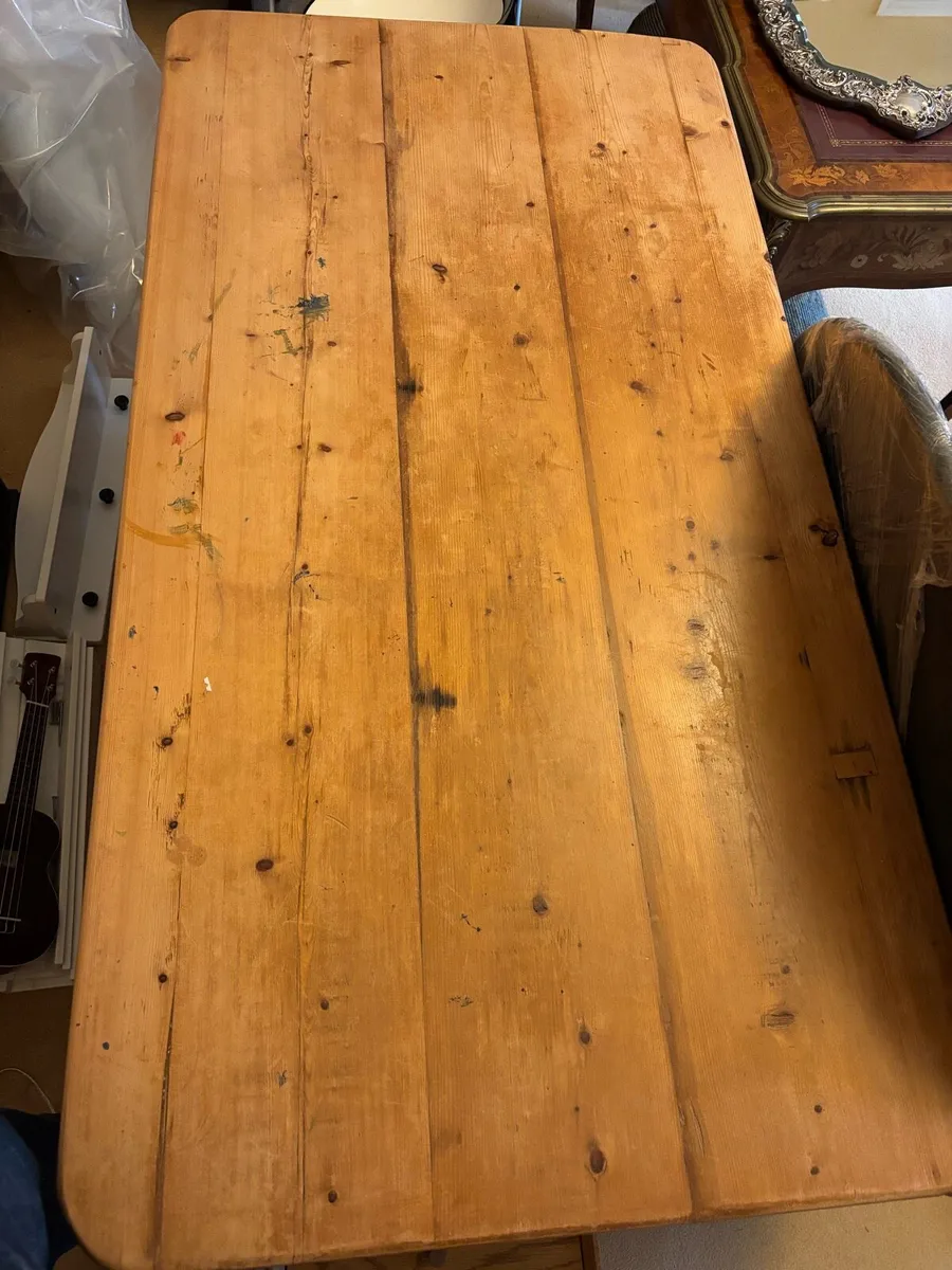 Pine Dining Table and Chairs - Image 4