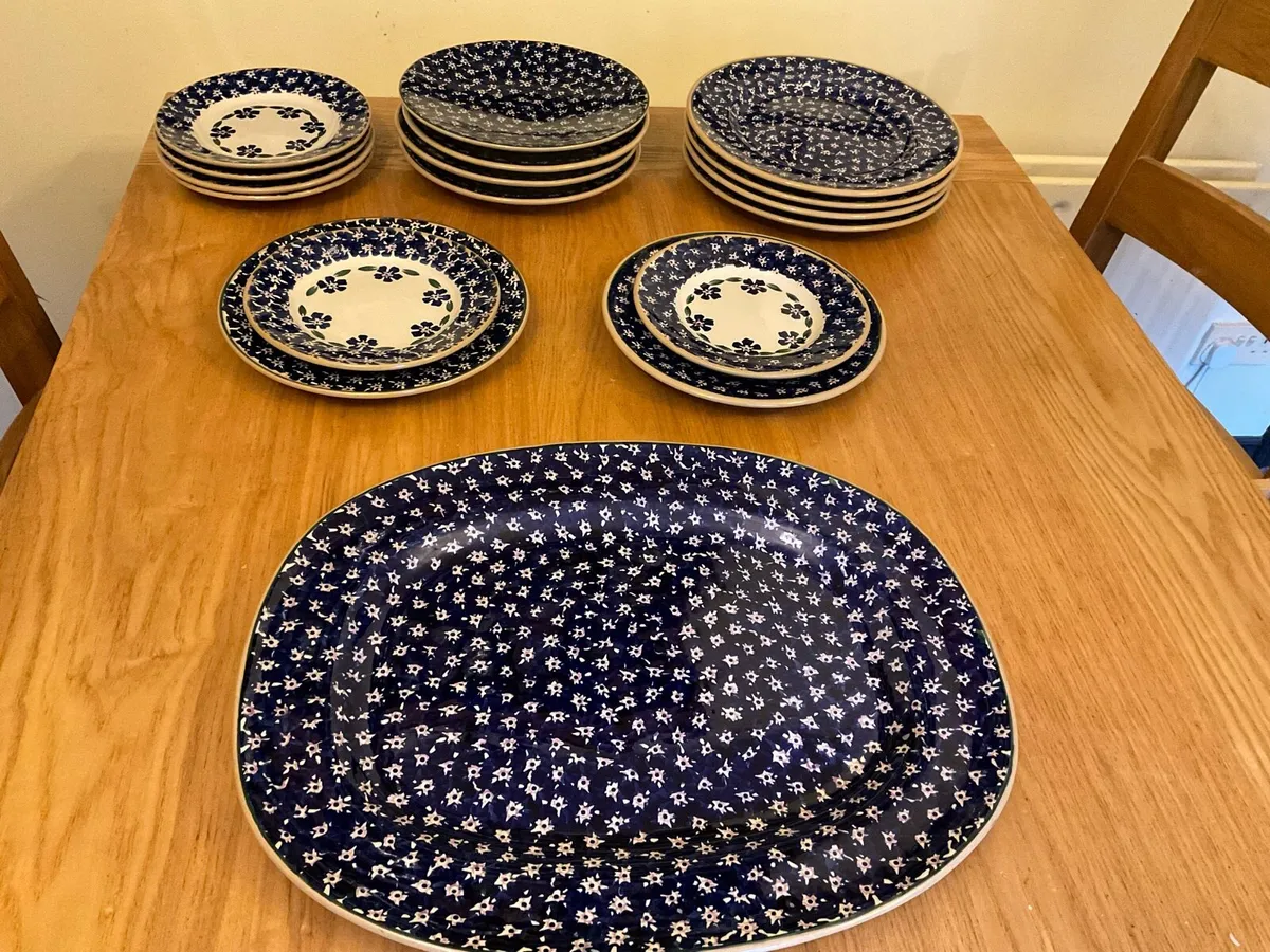 Nicholas Mosse Dark blue lawn dinner - Image 1