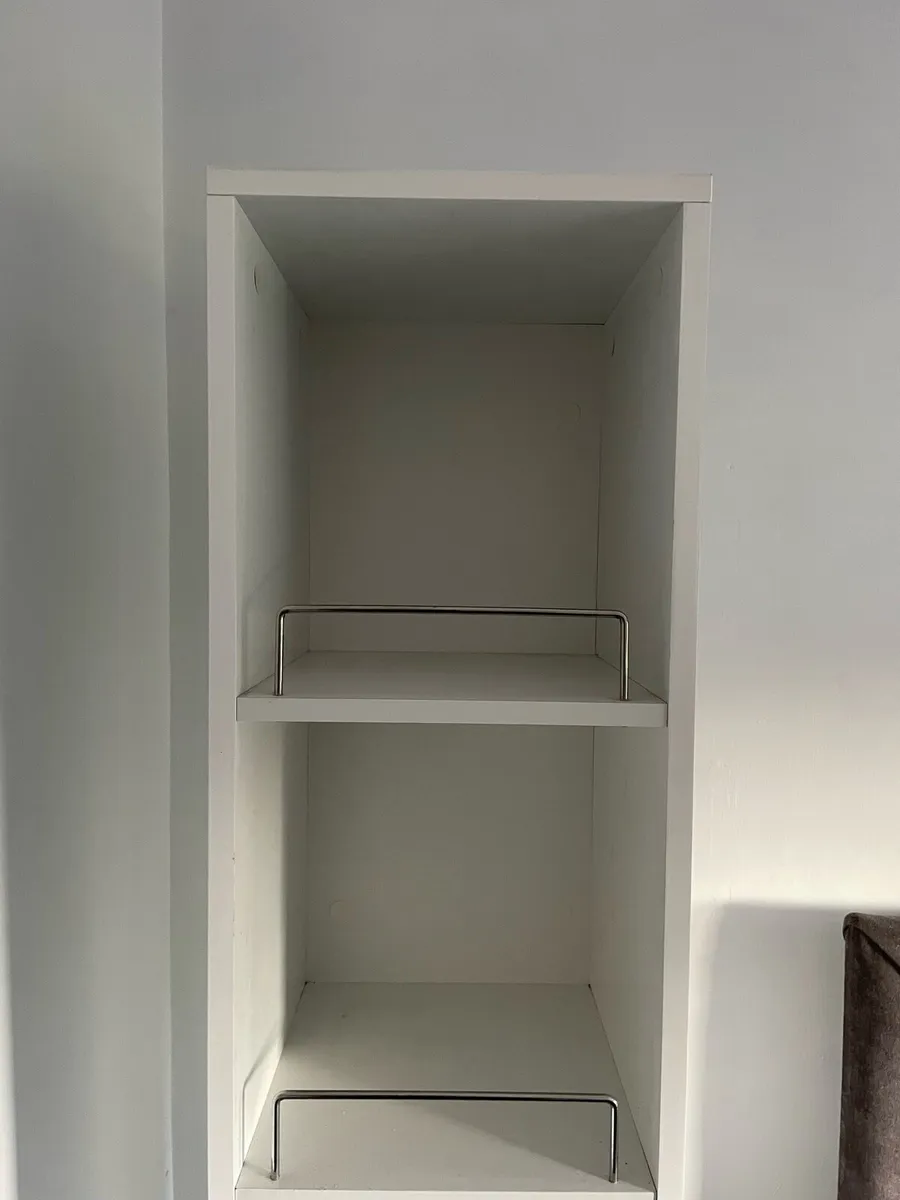 Full length swivel mirror with shelving - Image 2