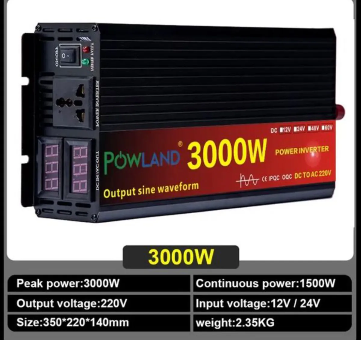 3000w Pure Sine Wave Power Inverter 3000w - Image 1