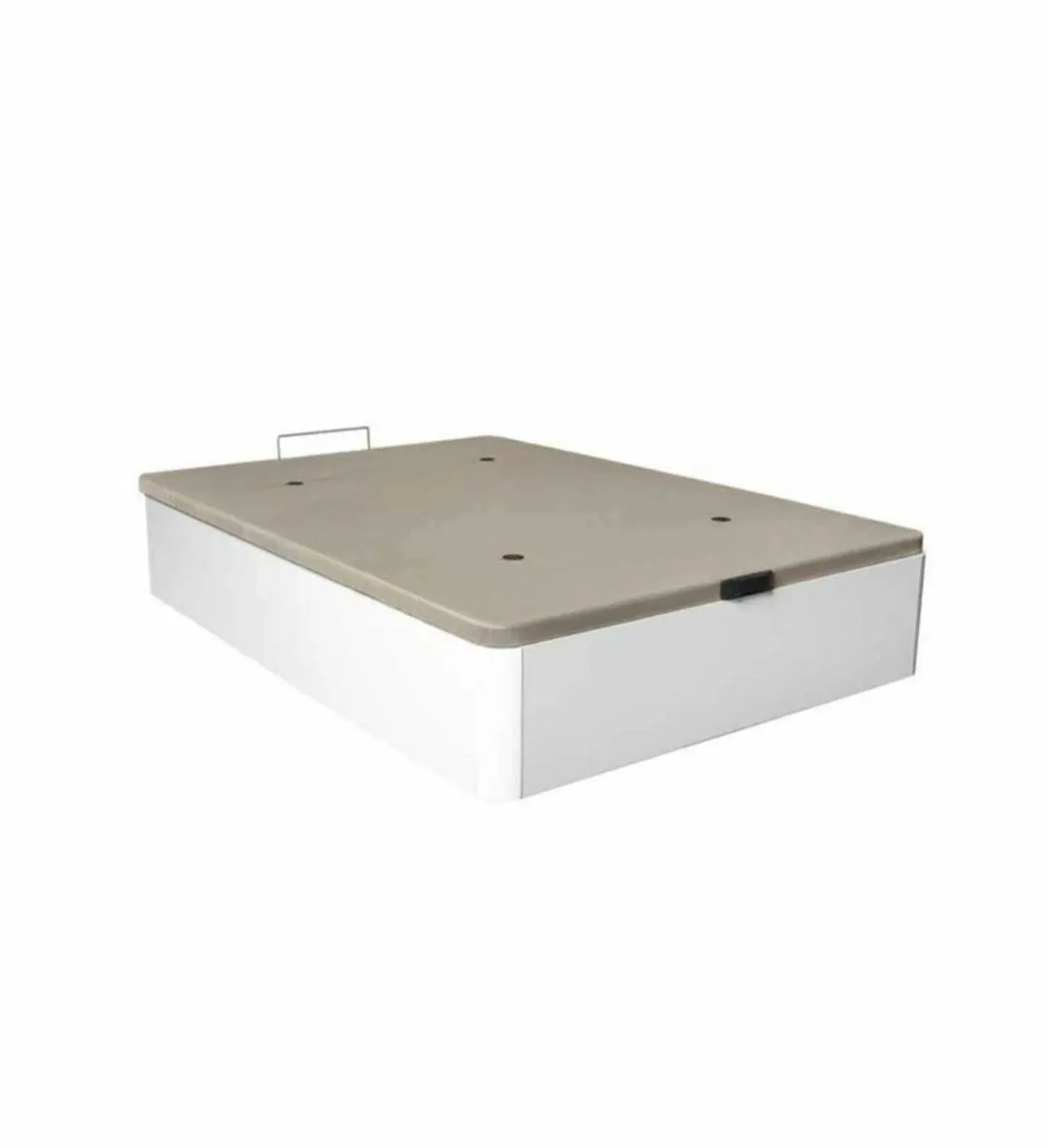 White Ottoman Storage Bed Double - Image 4