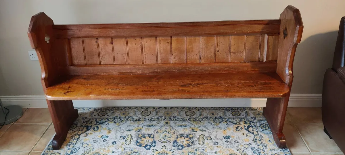 Antique Church Pew - Image 2