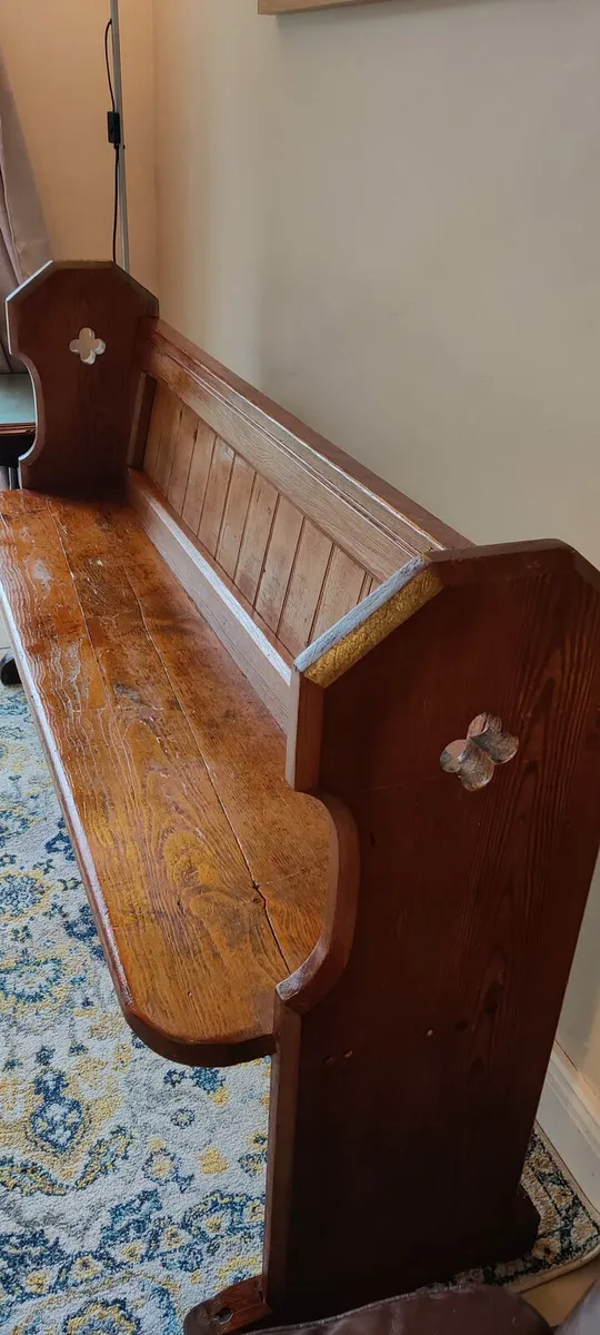 Antique Church Pew - Image 3
