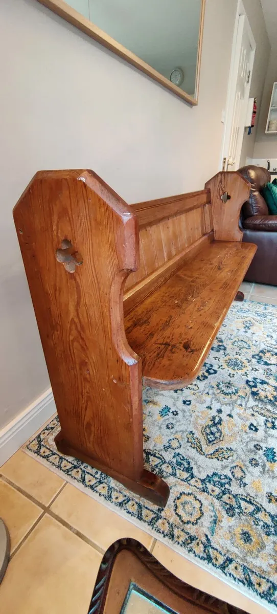 Antique Church Pew - Image 1