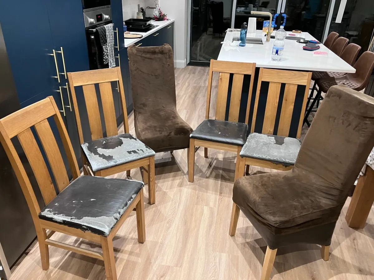 6 x dining room chairs - Image 1