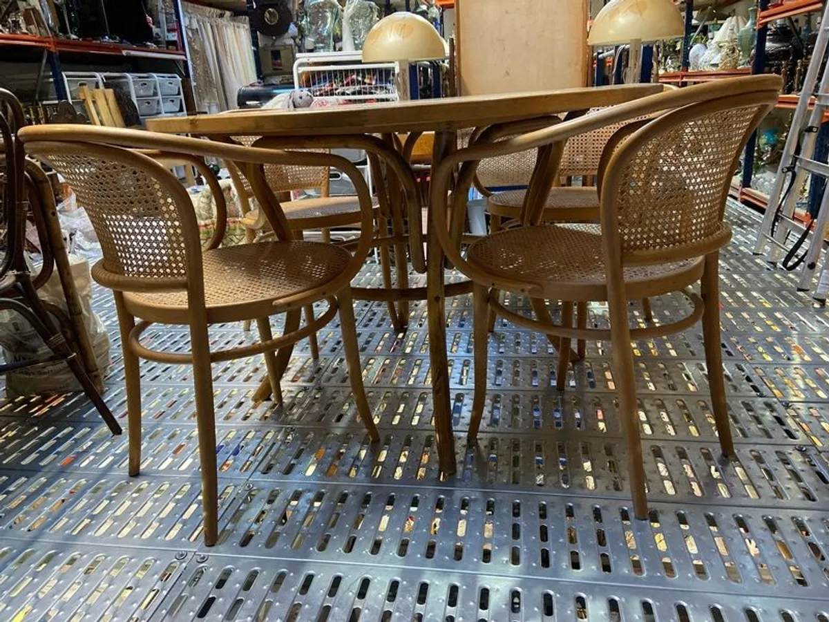 Stunning Bentwood Breakfast Table & Chairs - Image 2