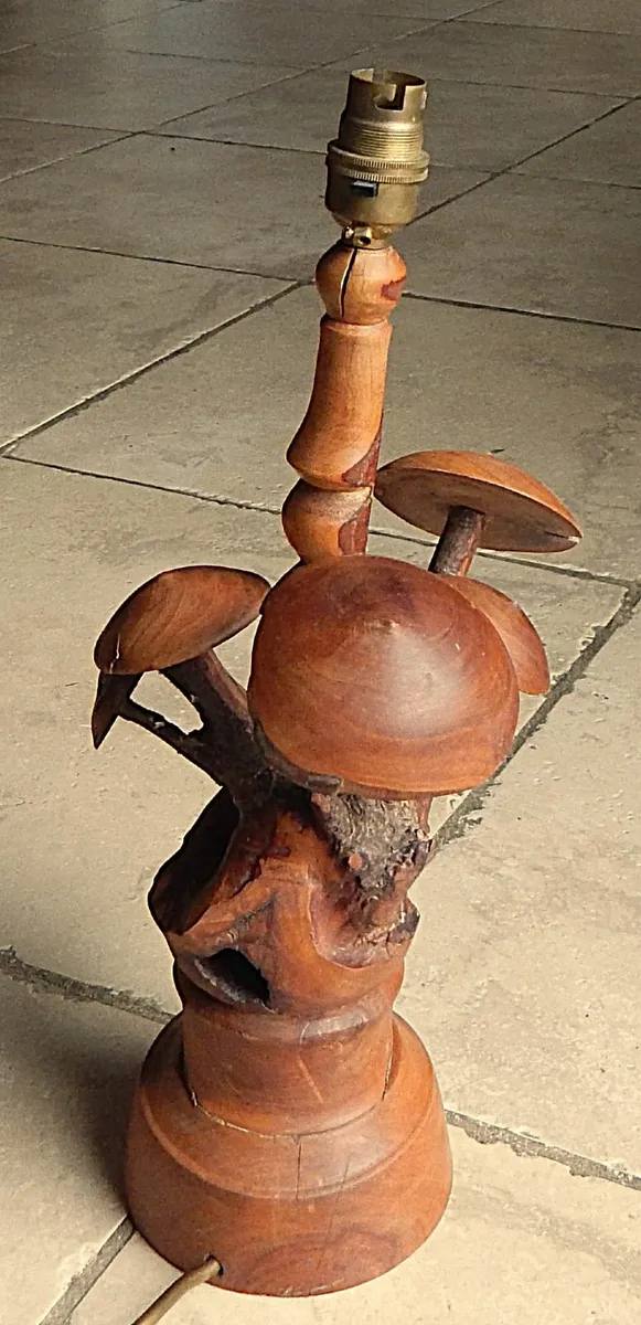 Handmade Wooden Table Lamp - Image 3