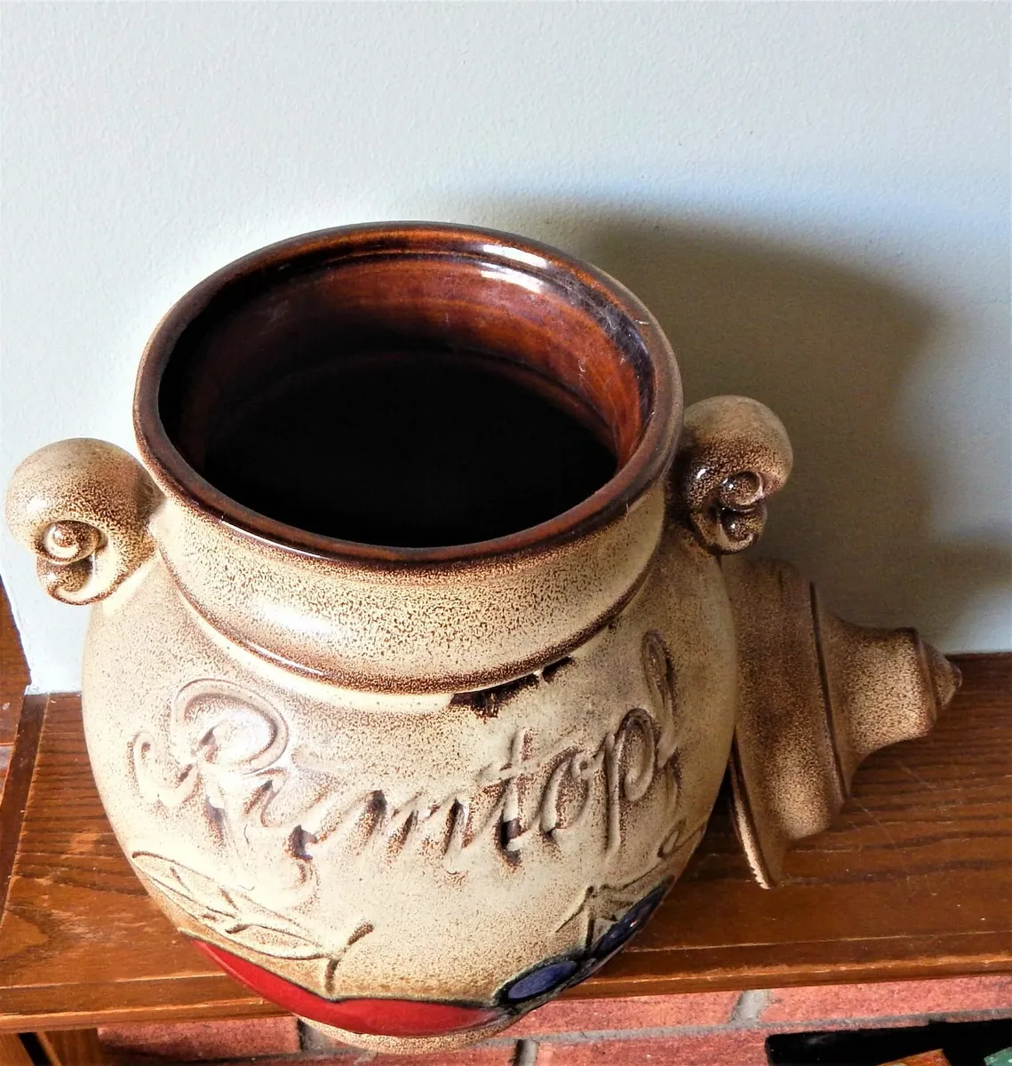 Scheurich Large Vintage Rumtopf Art Pottery Jar - Image 3