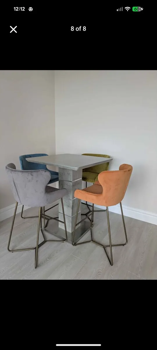 Bar Table & 4 Stools - Image 1