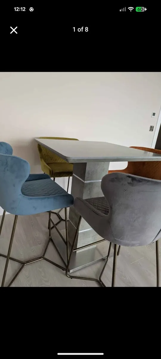 Bar Table & 4 Stools - Image 2