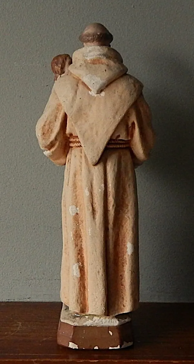 Vintage Statue of Saint Anthony of Padua - Image 4