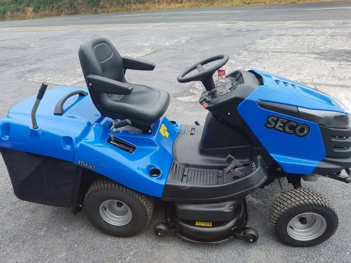 SECO RIDE ON MOWER - FOR HIRE - Image 1
