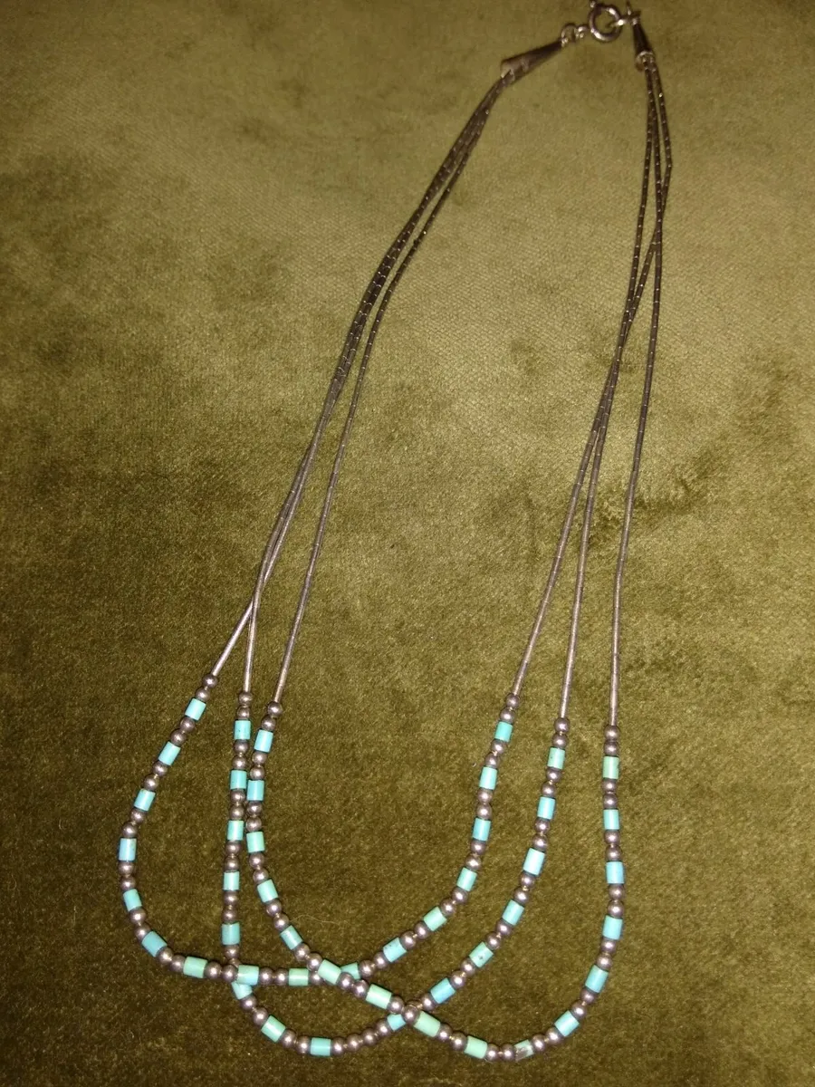 Carolyn Pollack Silver Southwestern Necklace - Image 3
