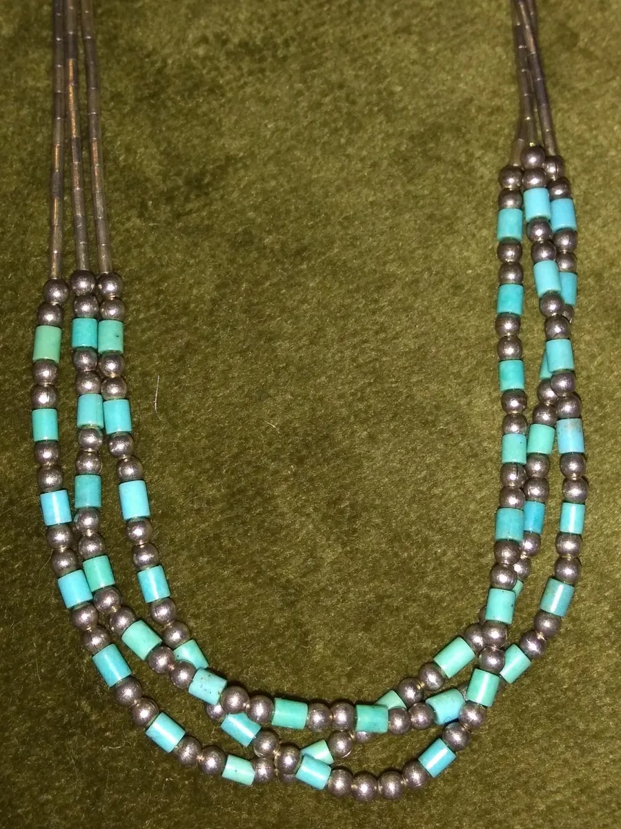 Carolyn Pollack Silver Southwestern Necklace - Image 1