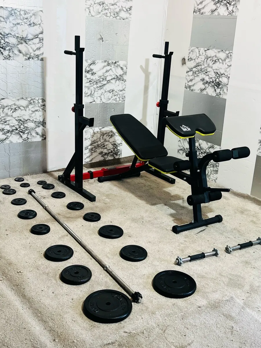 Bodymax rack weights bench barbell dumbbells - Image 2