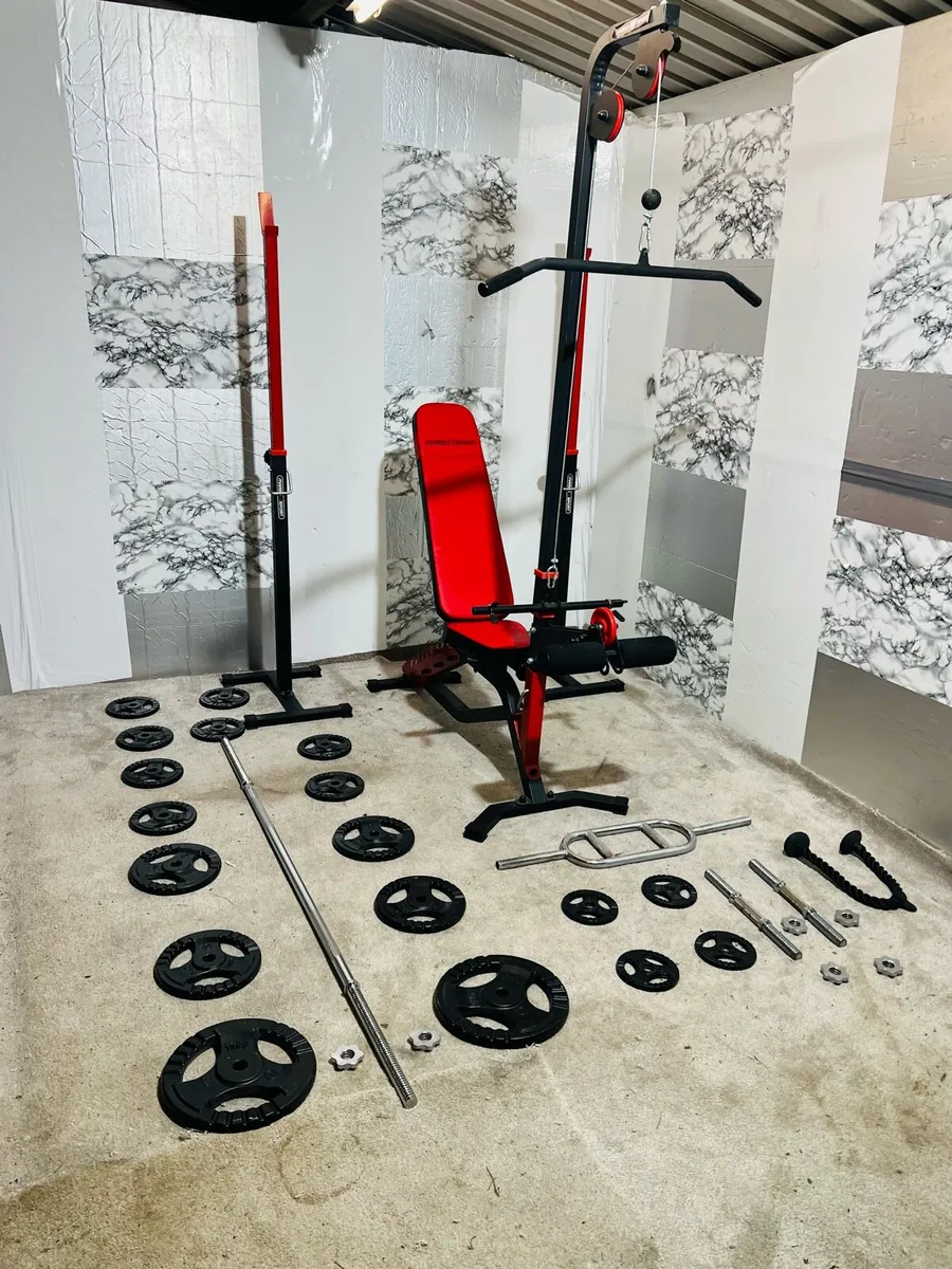 STEELL TRIGRIP WEIGHTS BENCH RACK BAR DUMBBELLS - Image 2