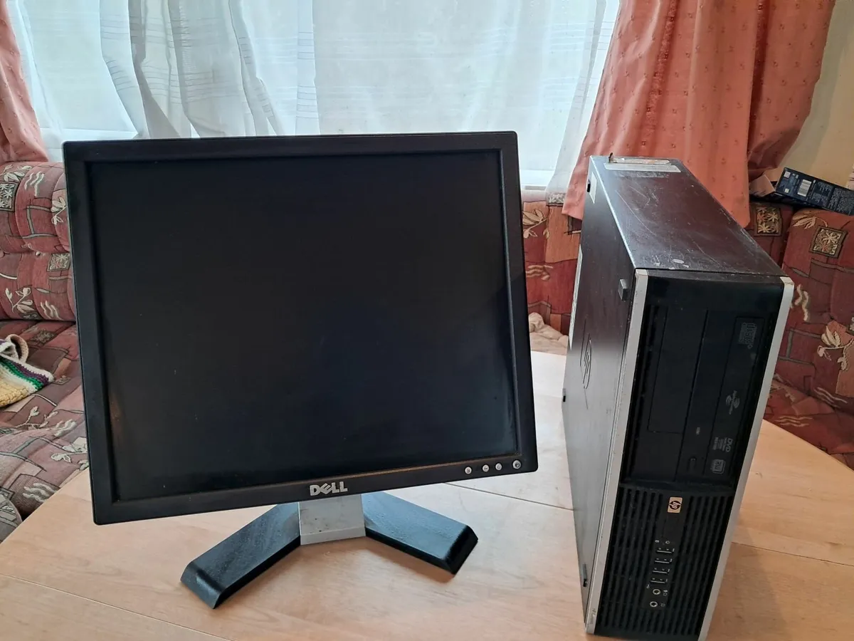 Dell Monitor and  HP Tower - Image 2