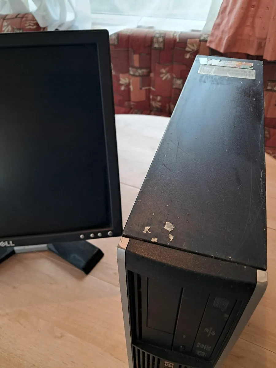Dell Monitor and  HP Tower - Image 3