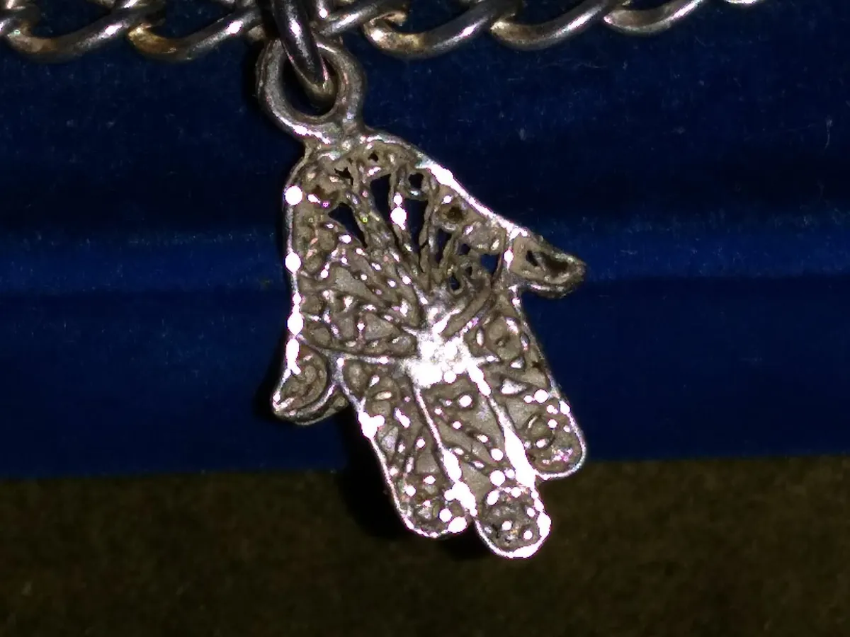 Vintage 925 Silver Charm Bracelet - Image 3