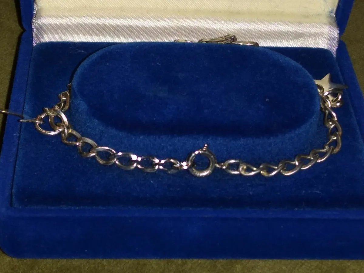 Vintage 925 Silver Charm Bracelet - Image 4