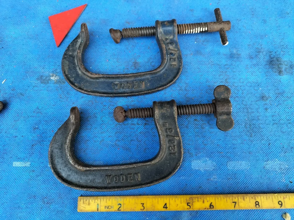 Pair of 3" G clamps by Woden - Image 1