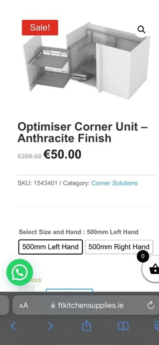 Kitchen Corner Cabinet (Magic unit) - Image 1