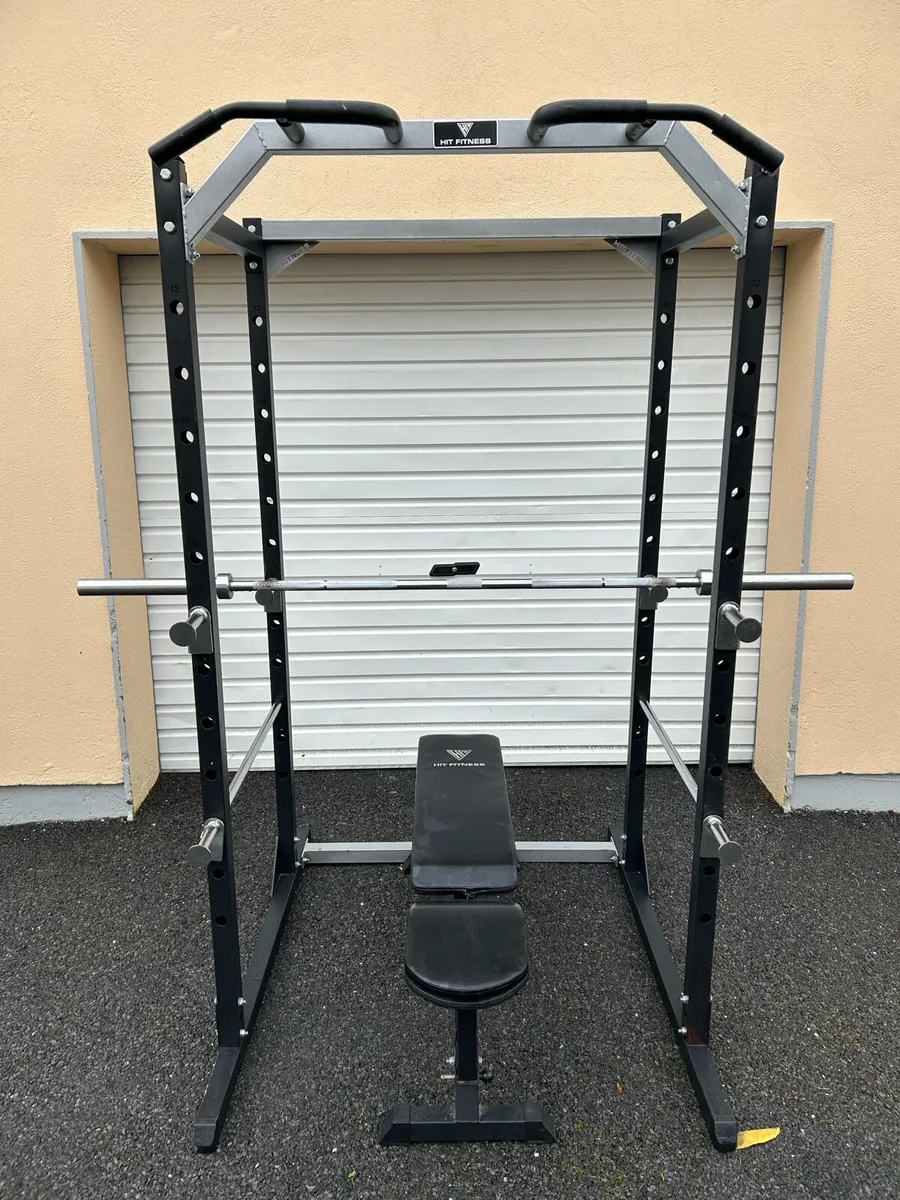 Squat Rack + Bench + Barbell - Image 1