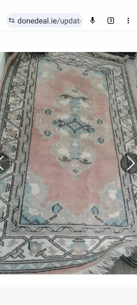 Heavy handmade 100% wool rug - Image 4