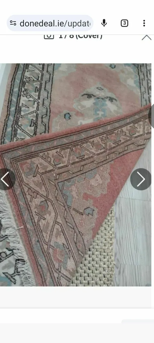 Heavy handmade 100% wool rug - Image 1