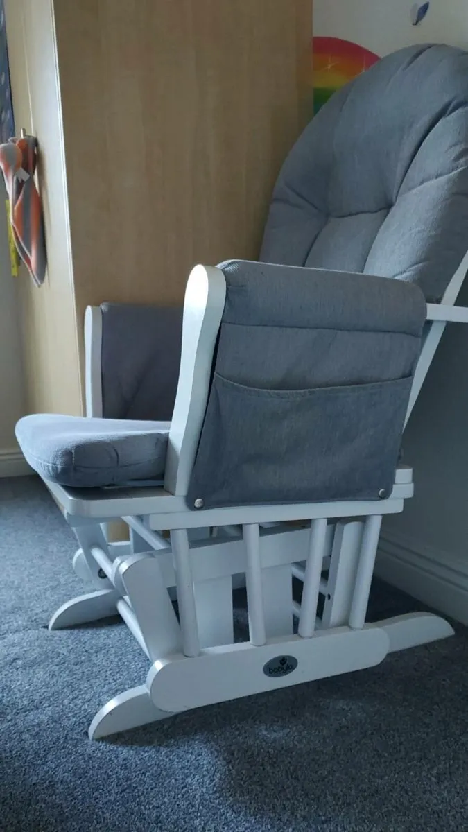 Rocking chair and footstool - Image 2