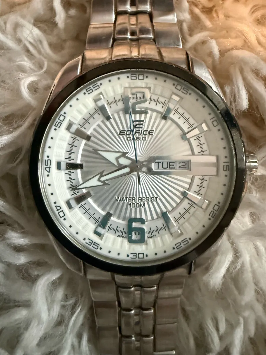 CASIO Edifice Men Silver Analogue Watches - Image 2