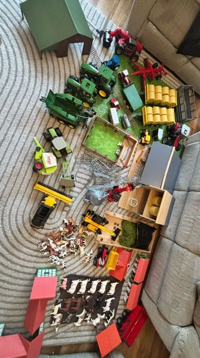 Farm Toy Bundle (Bruder, Schleich, Sheds, Accessories) - Image 1