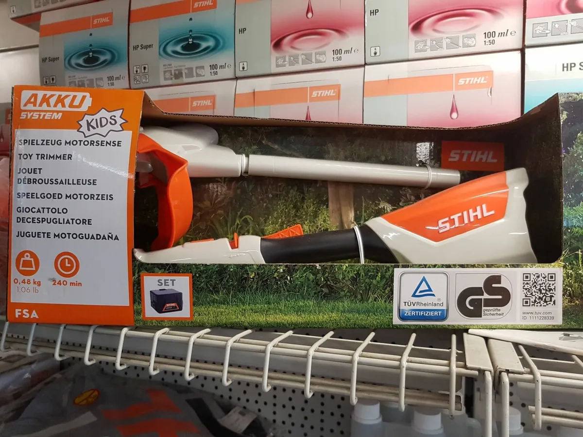 STIHL BATTERY OPERATED TOY BRUSHCUTTER - FOR SALE