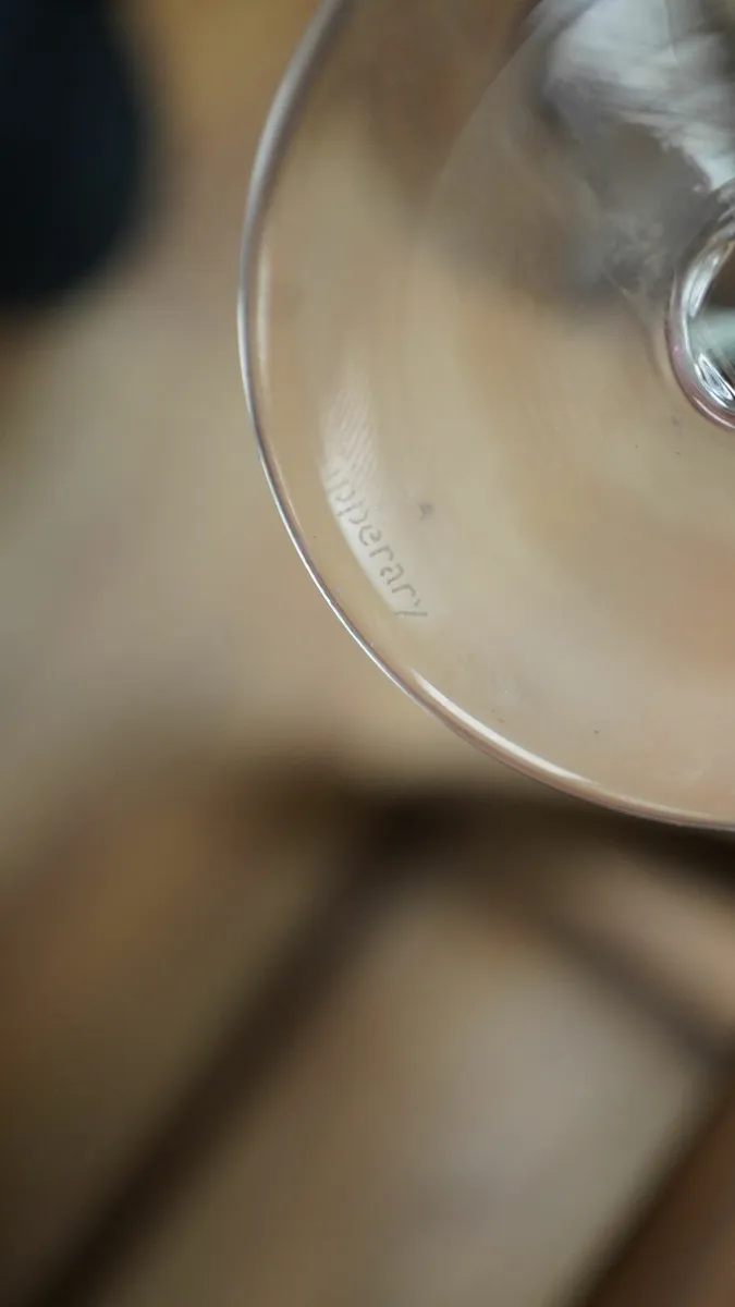 Tipperary Crystal Diamond-Cut Wine Glasses - Image 4