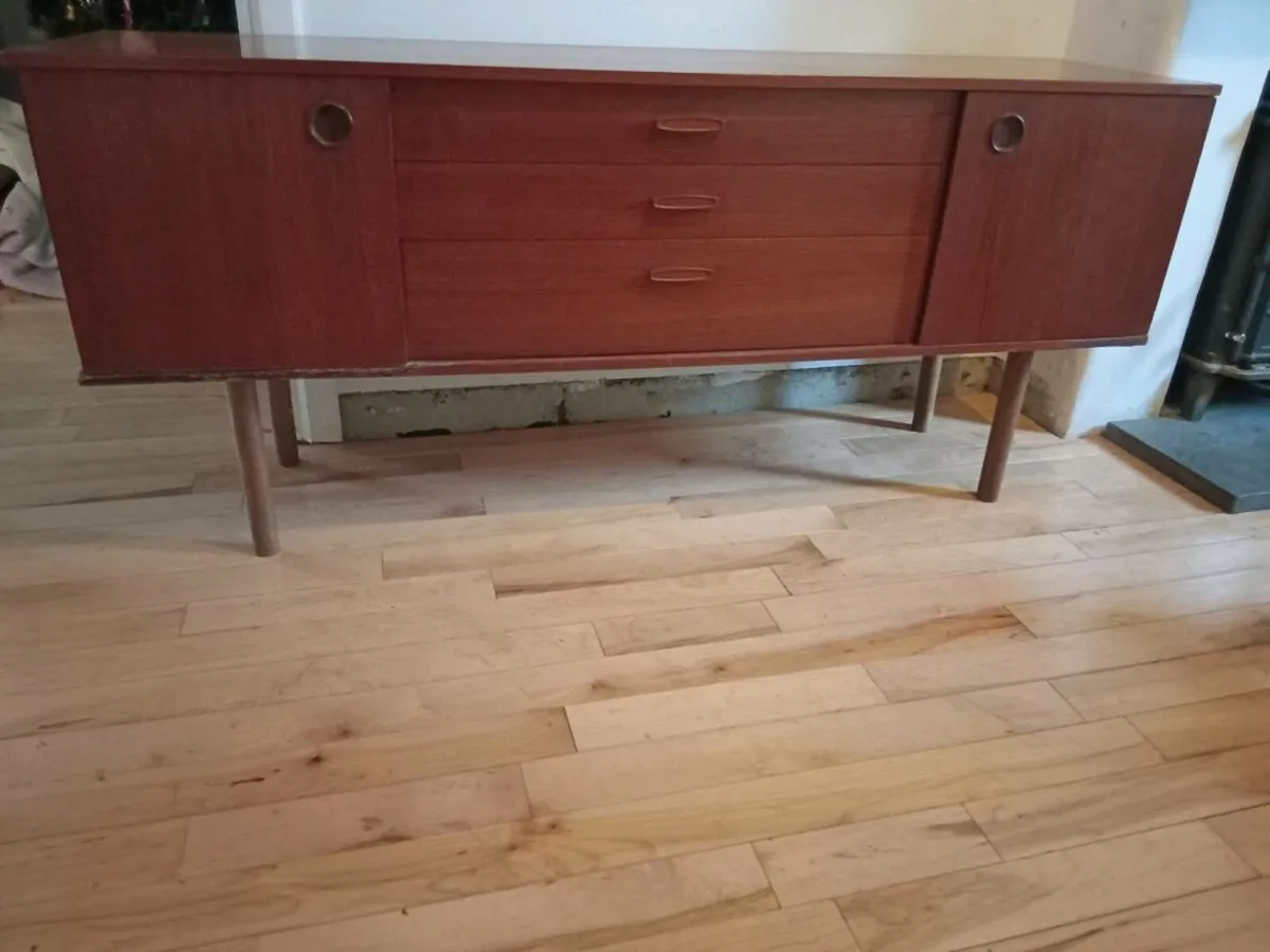 mid century teak low profile sideboard by avalon - Image 1